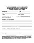 2025 Work Order Template Fillable Printable PDF Forms Handypdf