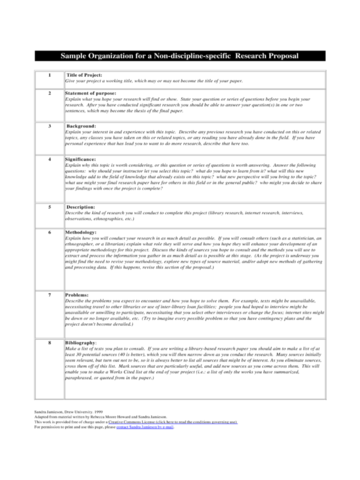 Research Proposal Sample Fillable Printable Pdf Forms Handypdf