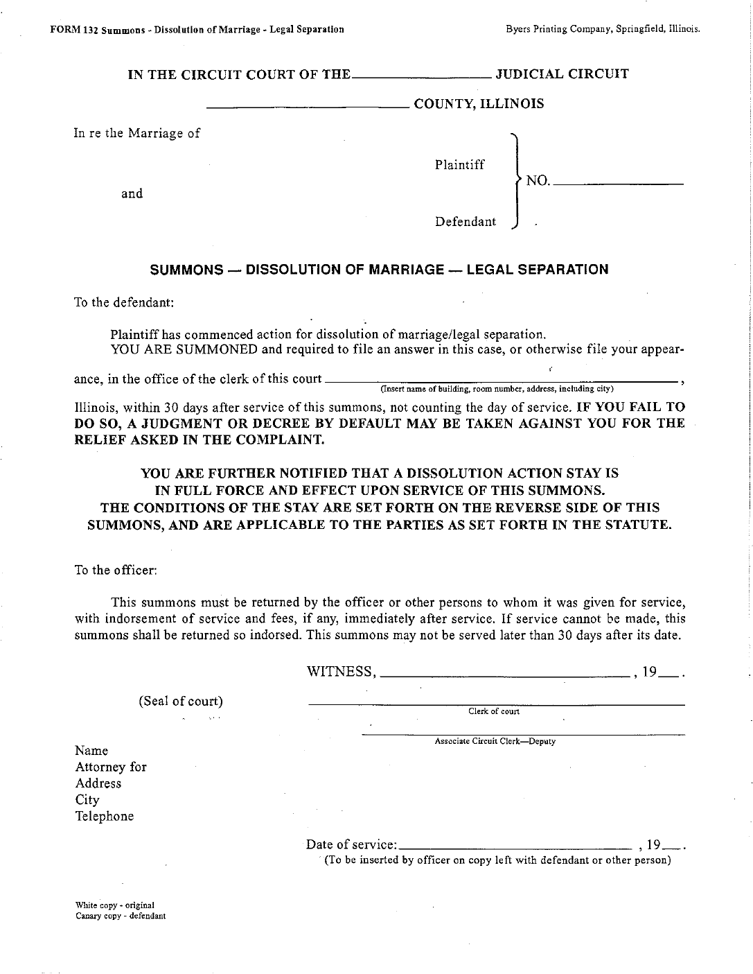 Dissolution Of Marriage Form Without Minor Children Illinois Edit 
