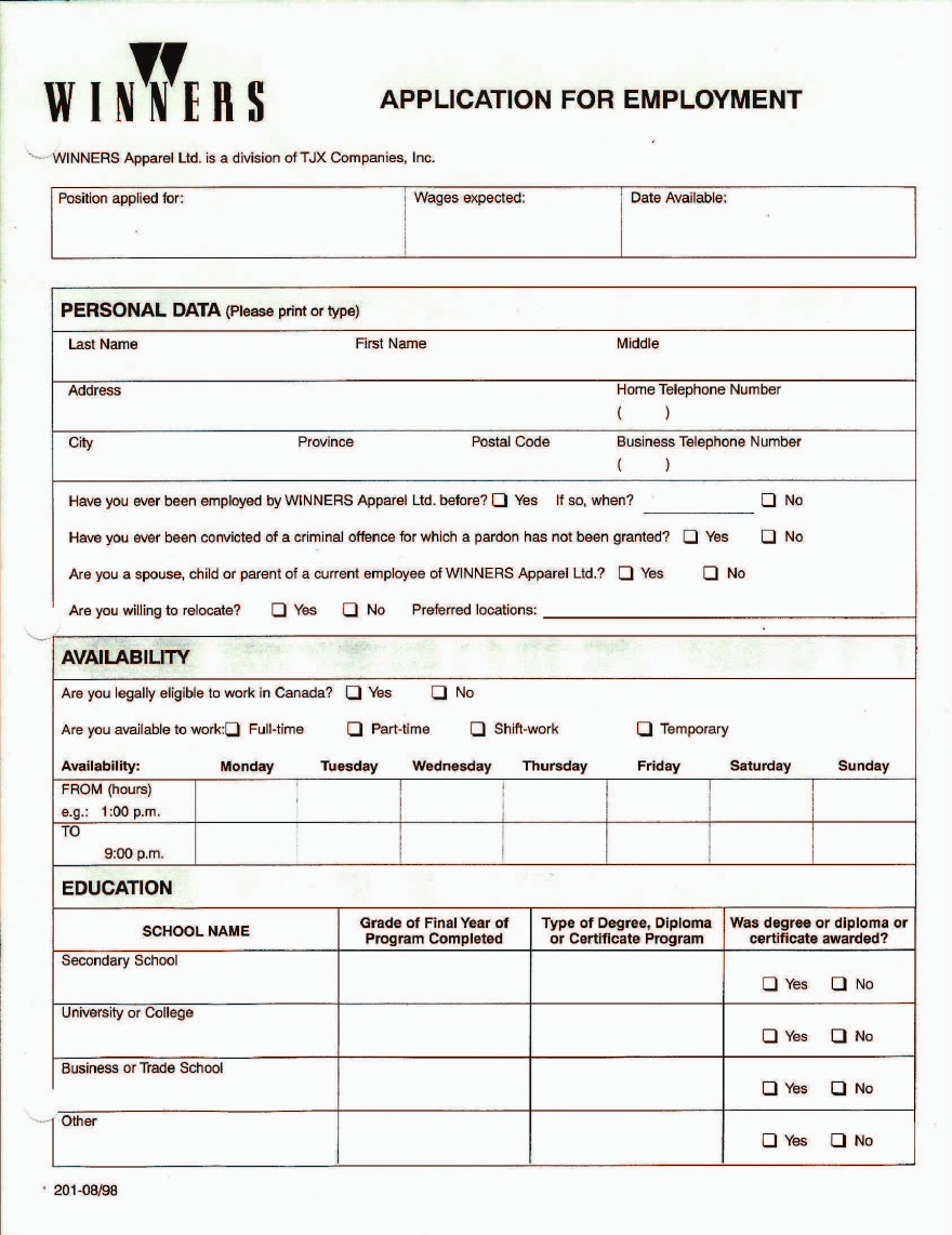 Home Depot Application Form Edit, Fill, Sign Online Handypdf