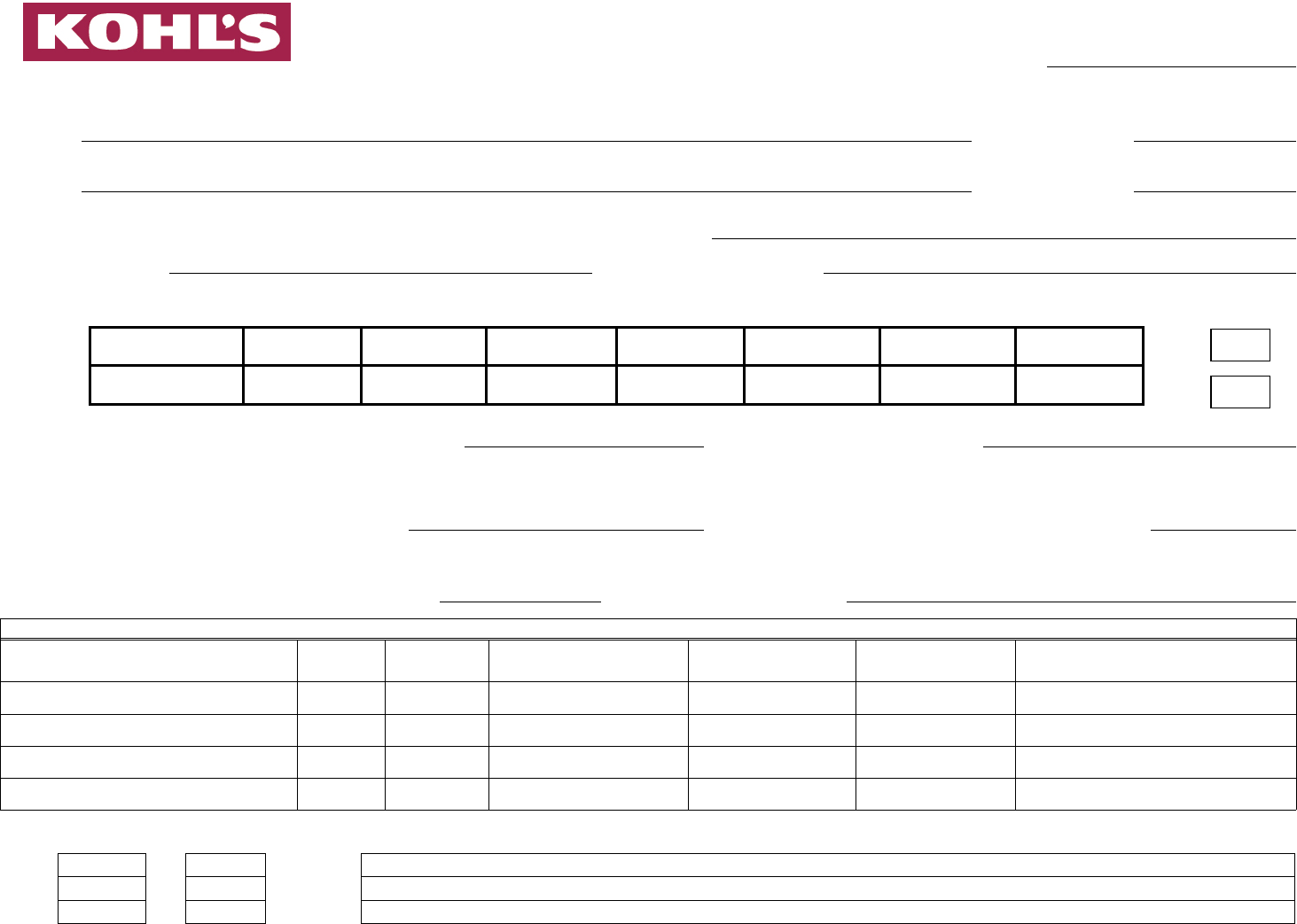 Kohl s Application Form Edit Fill Sign Online Handypdf