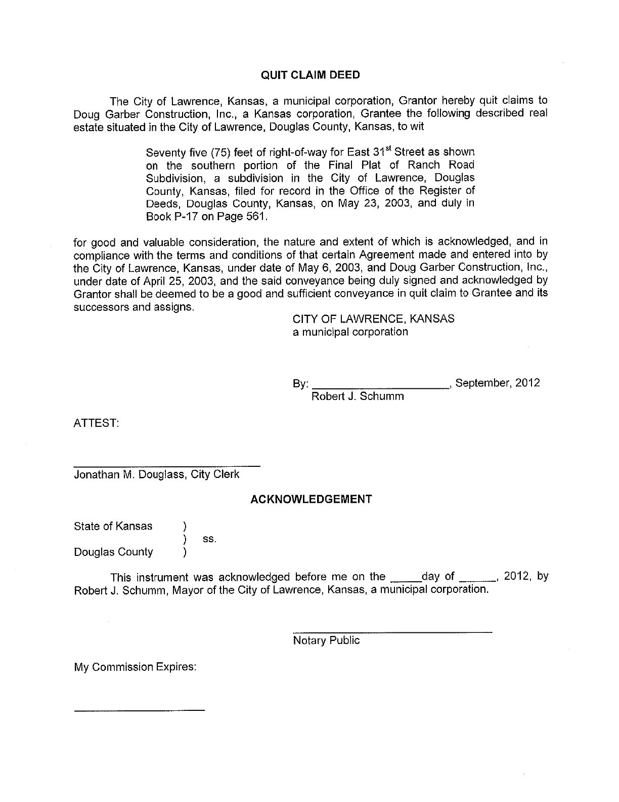 Quit Claim Deed Template Kansas Edit Fill Sign Online Handypdf 3822