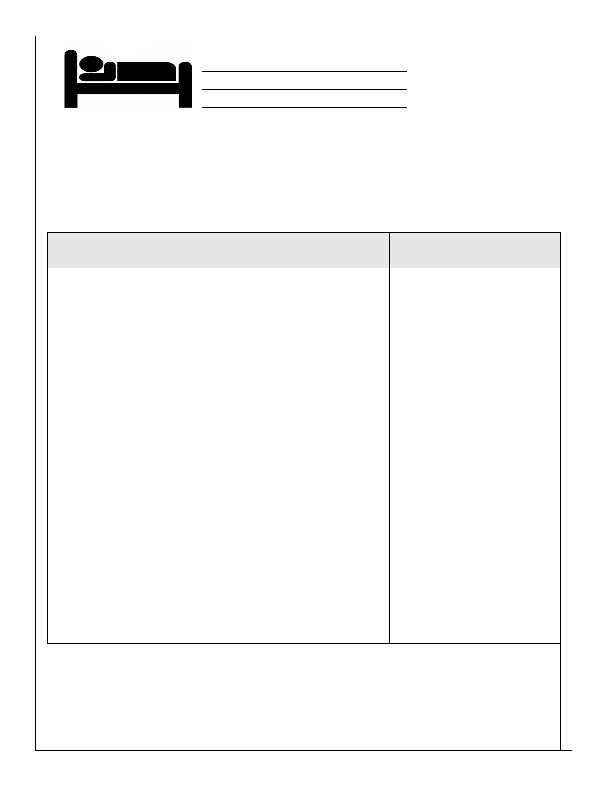simple hotel receipt form edit fill sign online handypdf
