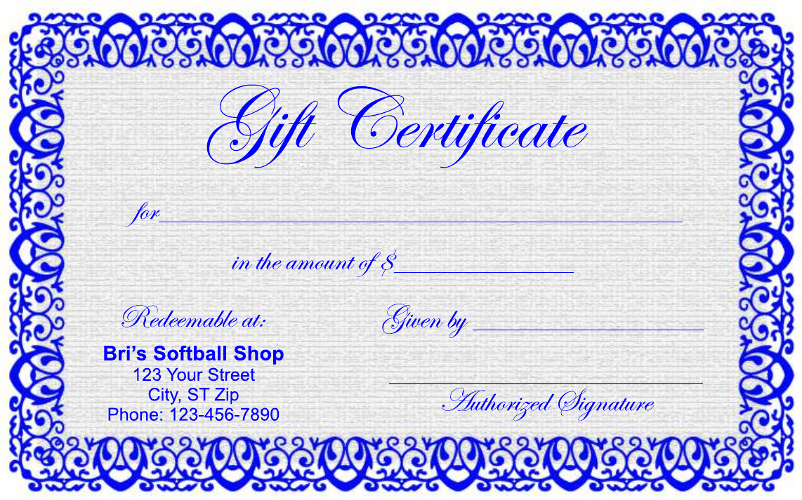 Gift Certificate Templates - Edit, Fill, Sign Online ...
