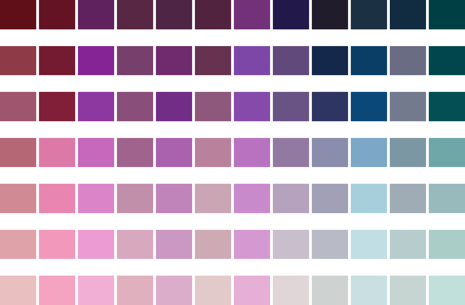 Pantone Color Chart.