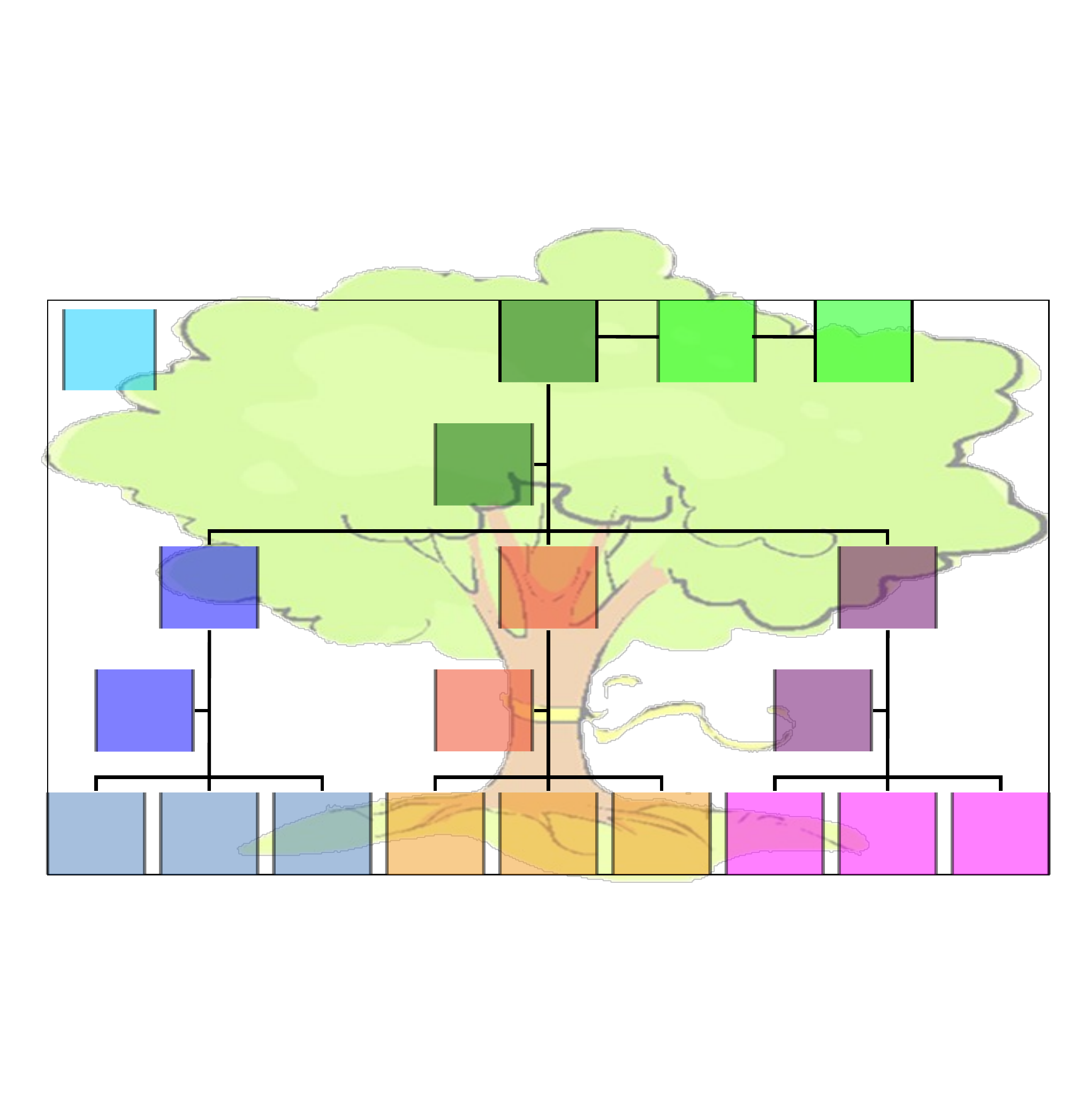 Large Print Family Tree Chart