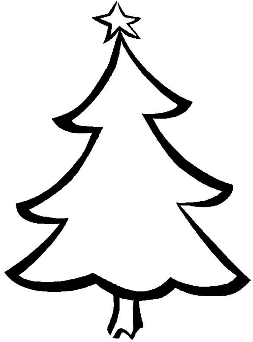 Printable Christmas Tree Template