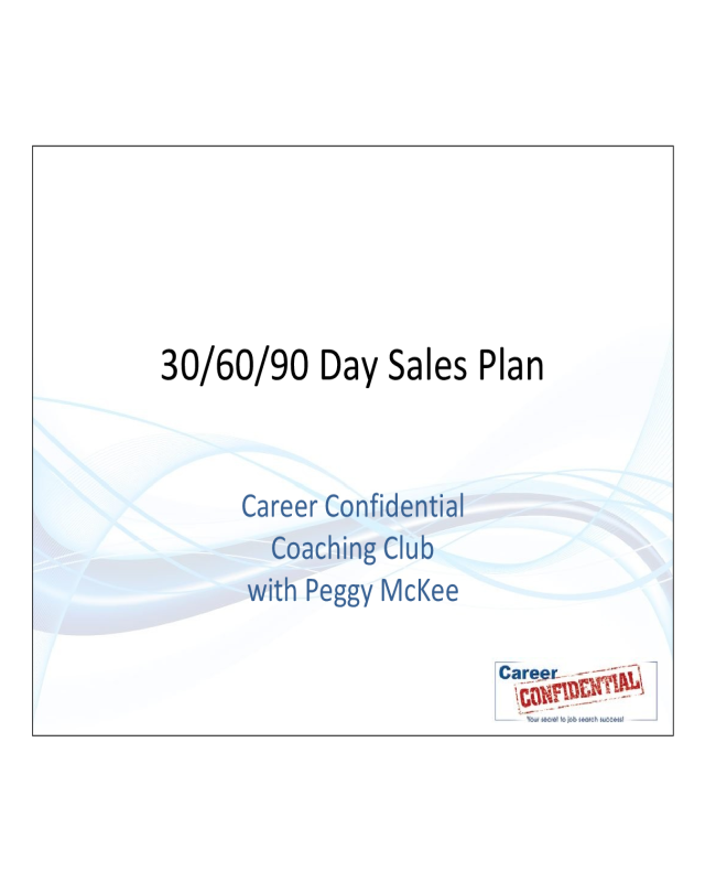 30-60-90 Day Sales Plan