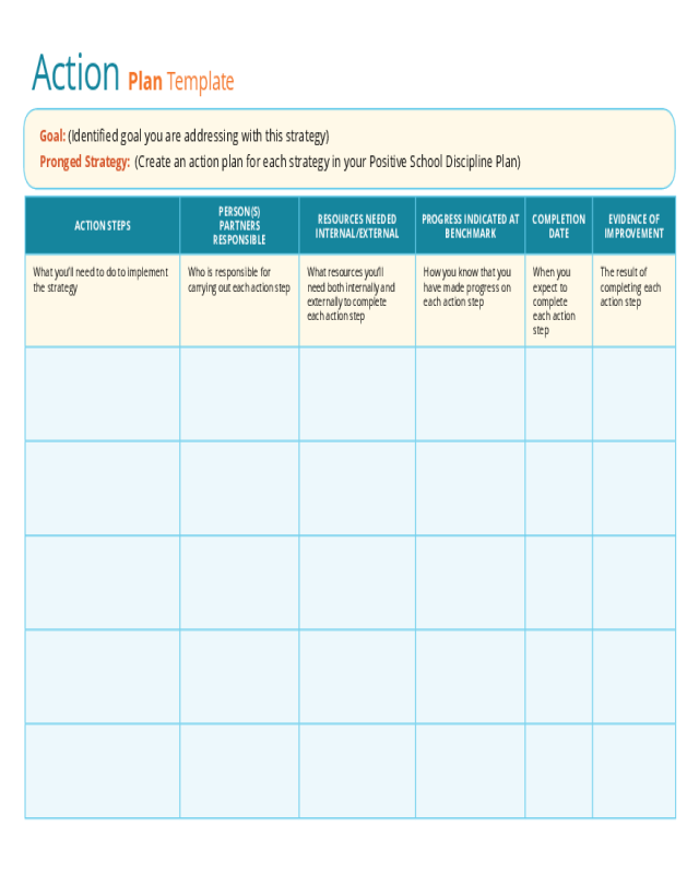 2025 Action Plan Template Fillable Printable PDF Forms Handypdf