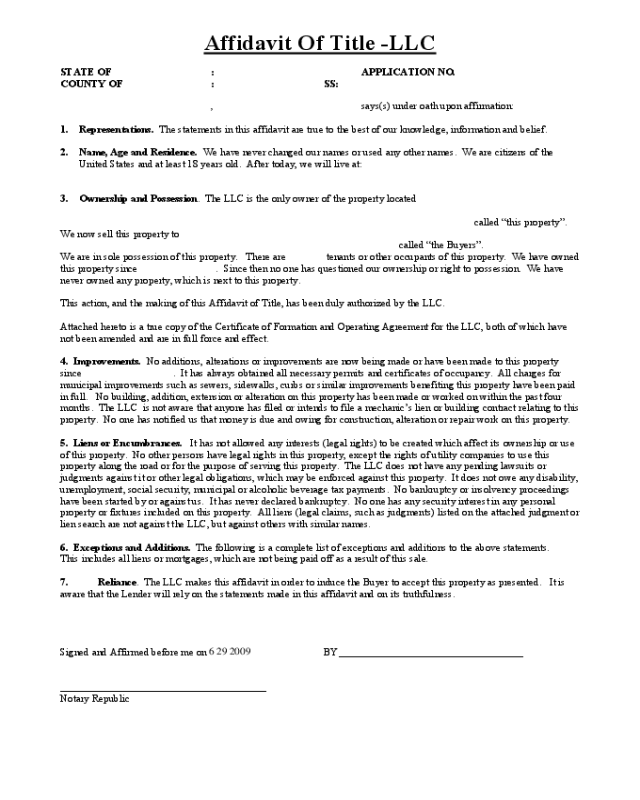 2024 New Jersey Affidavit Form Fillable Printable PDF Forms Handypdf