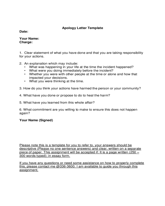 2022 Apology Letter Template Fillable Printable Pdf And Forms Handypdf 6732 Hot Sexy Girl 0937