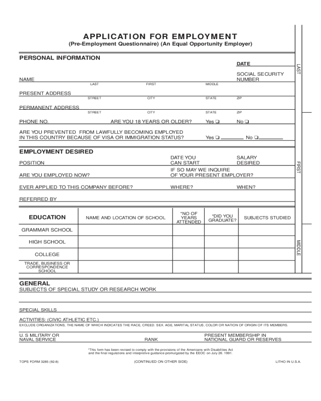 application for employment - Carter County Government