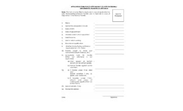 2022 Mutual Transfer Application Form - Fillable, Printable PDF & Forms