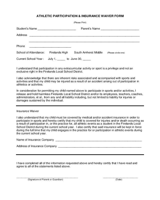 Printable Sky Zone Waiver Form Printable Forms Free Online