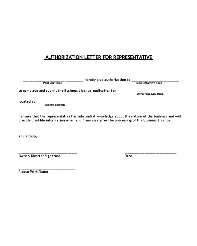 2023 Authorization Letter Templates Fillable Printable PDF Forms 