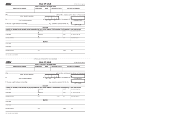 Bill of Sale - State of California - Edit, Fill, Sign Online | Handypdf