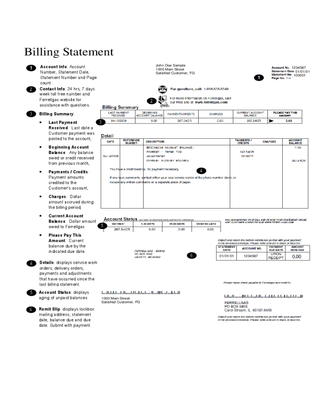 2024 Billing Statement Fillable, Printable PDF & Forms Handypdf
