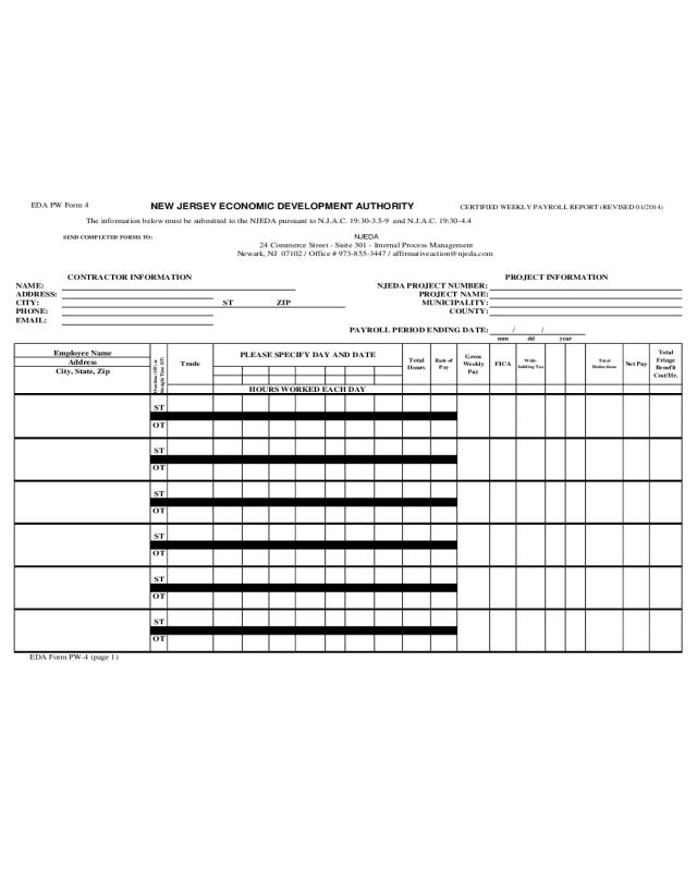 2024 Certified Payroll Form Fillable, Printable PDF & Forms Handypdf