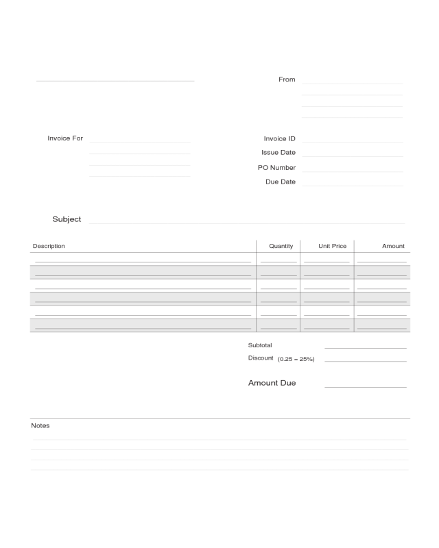 2024 Construction Invoice Template - Fillable, Printable PDF & Forms ...