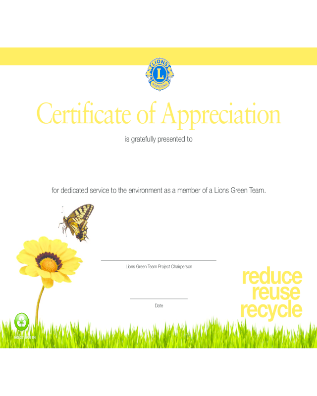 Creative Certificate of Appreciation Template
