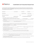 Credit Card Dispute Form - California - Edit, Fill, Sign Online | Handypdf