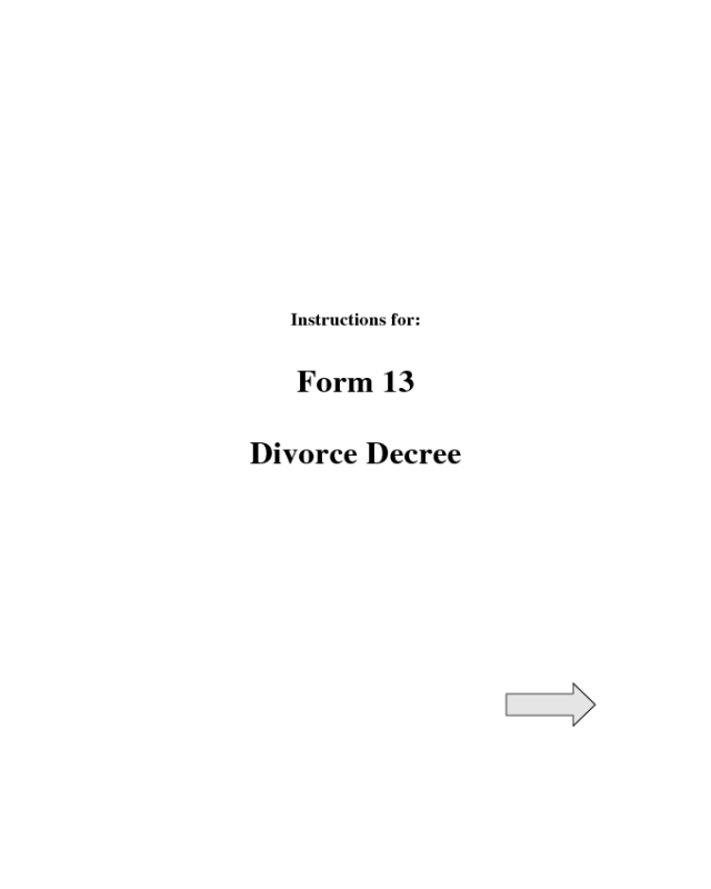 Decree of Divorce - Pennsylvania