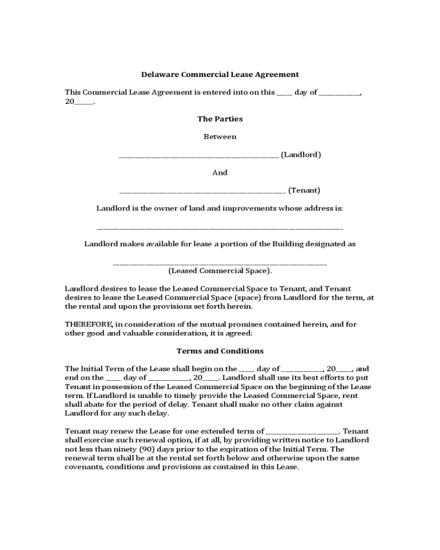 2022 Commercial Rental Agreement Form Fillable, Printable PDF & Forms
