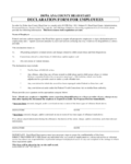 2022 Employee Declaration Form  Fillable, Printable PDF & Forms  Handypdf