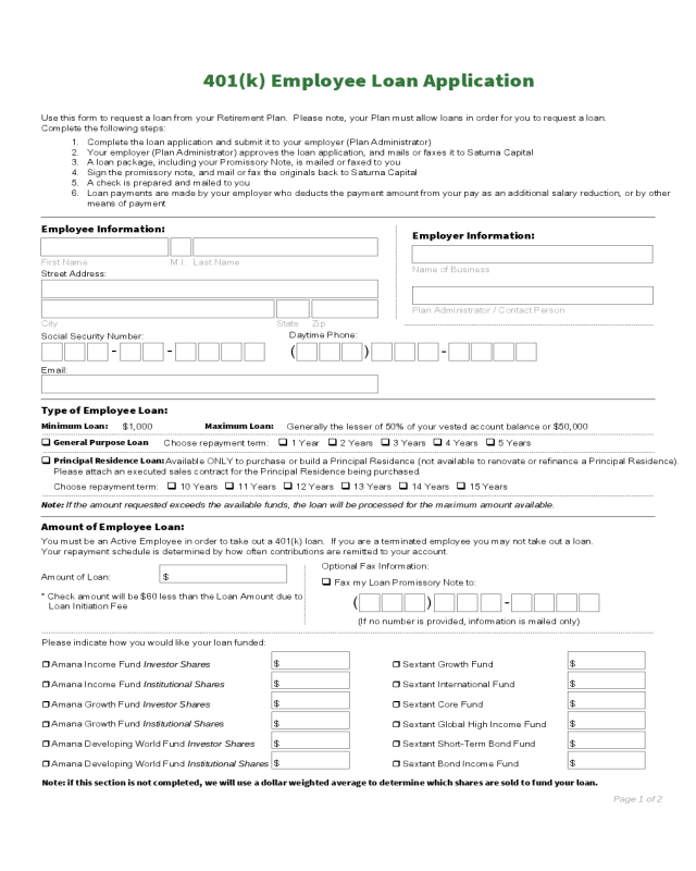 2022 Employee Loan Application Form Fillable Printable Pdf And Forms 8842