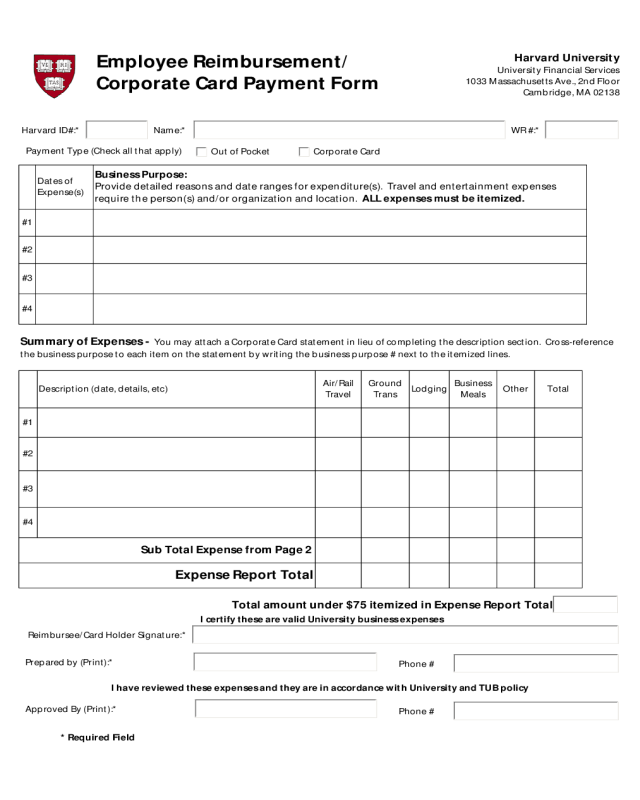 2021 Expense Report Form Fillable Printable Pdf And Forms Handypdf 6401