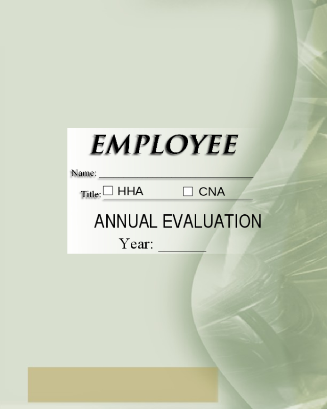 Employee Self Evaluation Form Sample