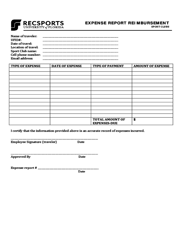 2024 Expense Report Form Fillable, Printable PDF & Forms Handypdf