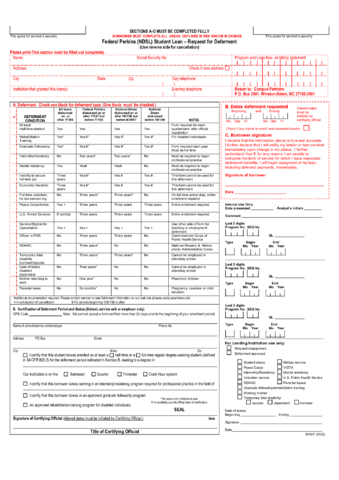 2024 Loan Deferment Form - Fillable, Printable PDF & Forms | Handypdf