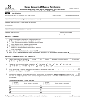 Form 56 - Edit, Fill, Sign Online | Handypdf