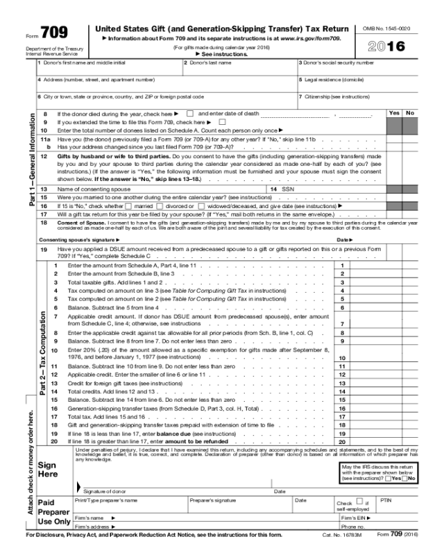Form 709 Edit Fill Sign Online Handypdf