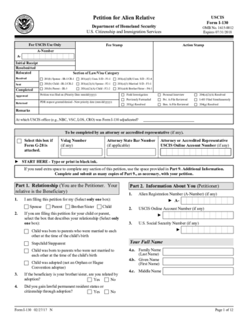 Form I-130 - Edit, Fill, Sign Online | Handypdf