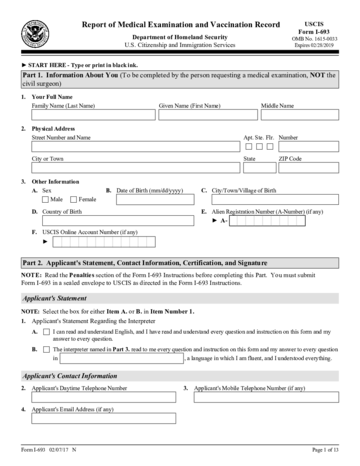 Form I-693 - Edit, Fill, Sign Online | Handypdf