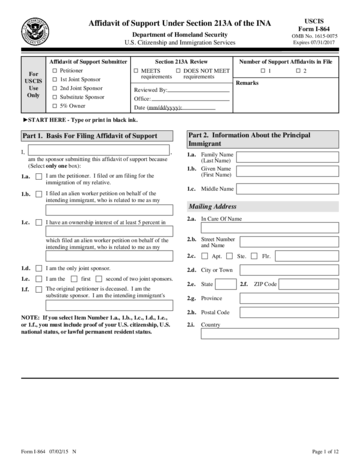 Form I-864 - Edit, Fill, Sign Online | Handypdf