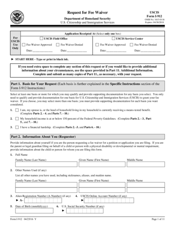 Form I-912 - Edit, Fill, Sign Online | Handypdf