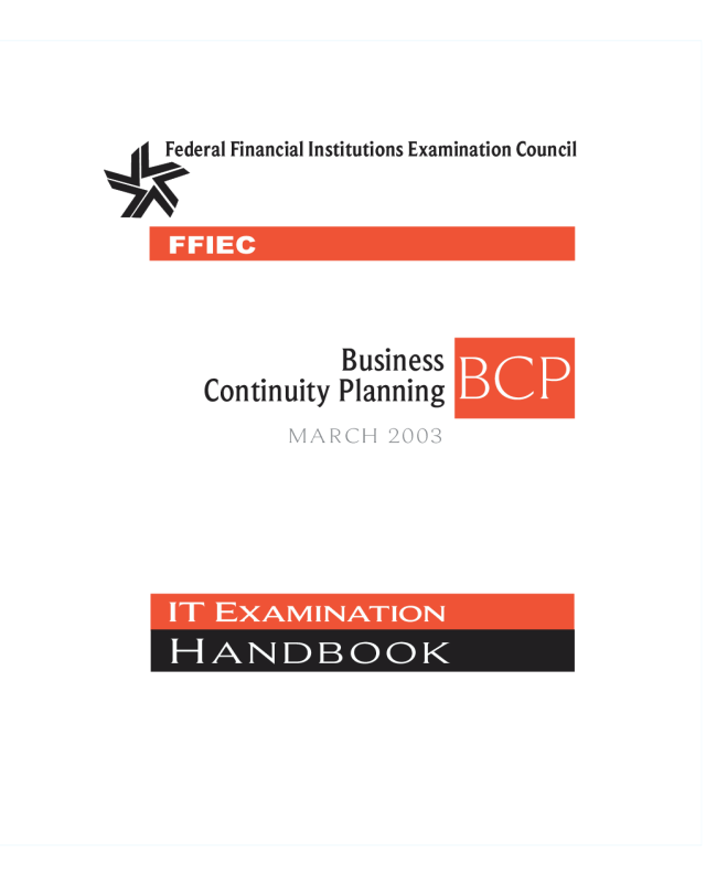 Formal Business Continuity Planning Booklet