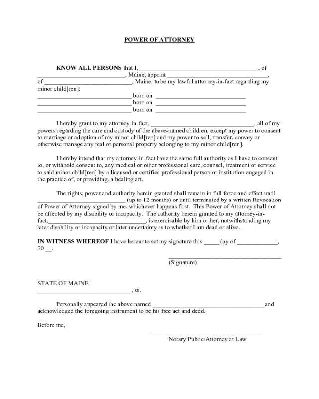 Durable Power Of Attorney Ohio Printable 8610