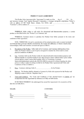 Goods Sale Contract Form - Georgia - Edit, Fill, Sign Online | Handypdf