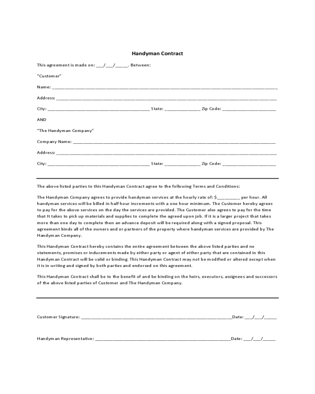 Lawn Maintenance Contract Template Free from handypdf.com