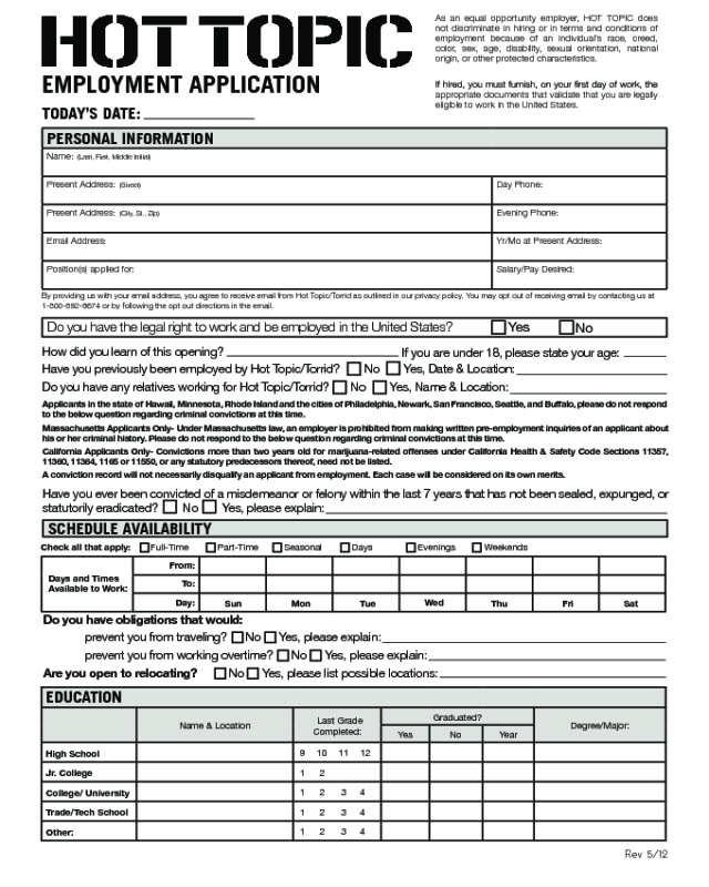 2022 Employee Application Form Fillable Printable Pdf Forms Handypdf Hot Sex Picture 4760
