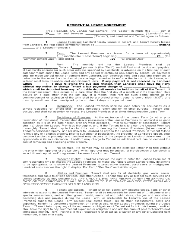 2022 rent and lease template fillable printable pdf forms handypdf