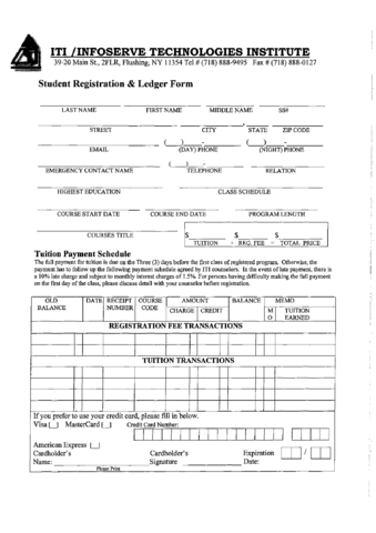 2024 ITI Registration Form - Fillable, Printable PDF & Forms | Handypdf