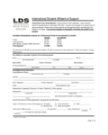 International Student Affidavit of Support - LDS Business College