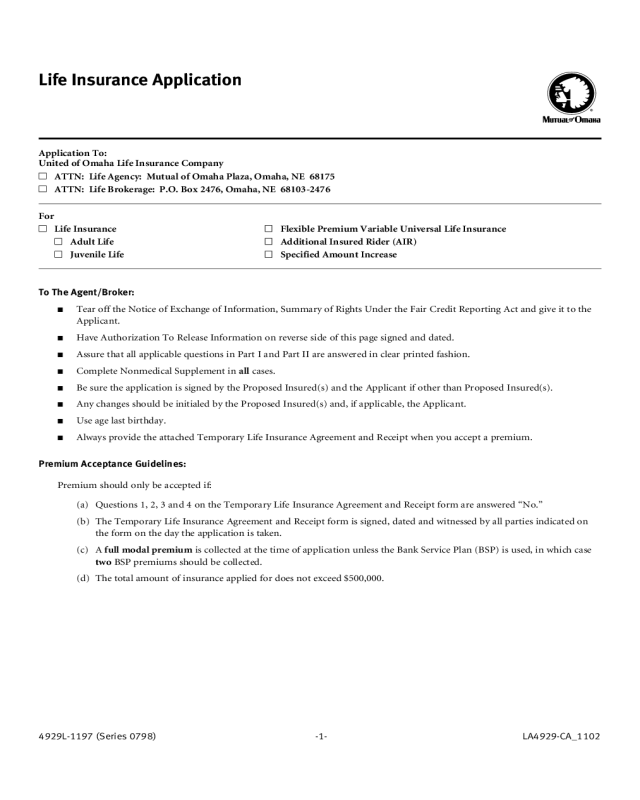 2021 Insurance Application Form Fillable Printable Pdf Forms Handypdf