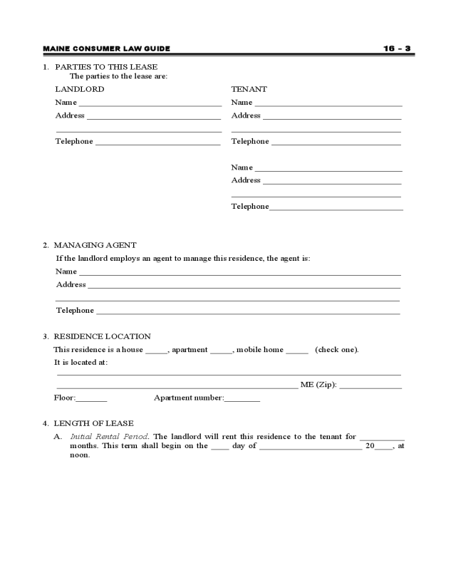 2023 Residential Lease Agreement Fillable, Printable PDF & Forms