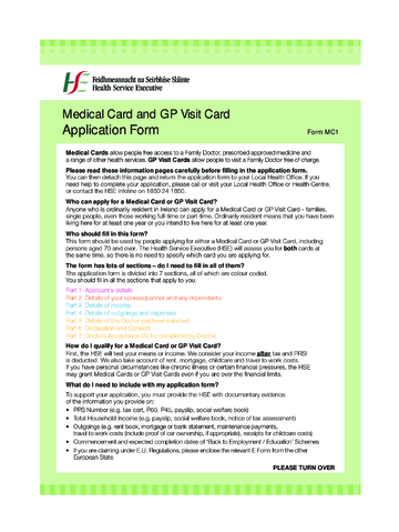 2025 Medical Card Application Form - Fillable, Printable PDF & Forms ...